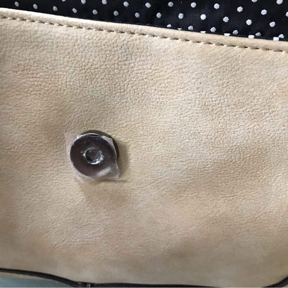 NEW! Beige faux leather mini crossbody bag - Picture 9 of 10